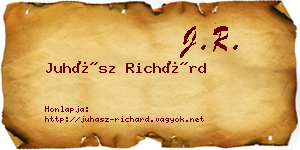 Juhász Richárd névjegykártya
