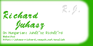 richard juhasz business card